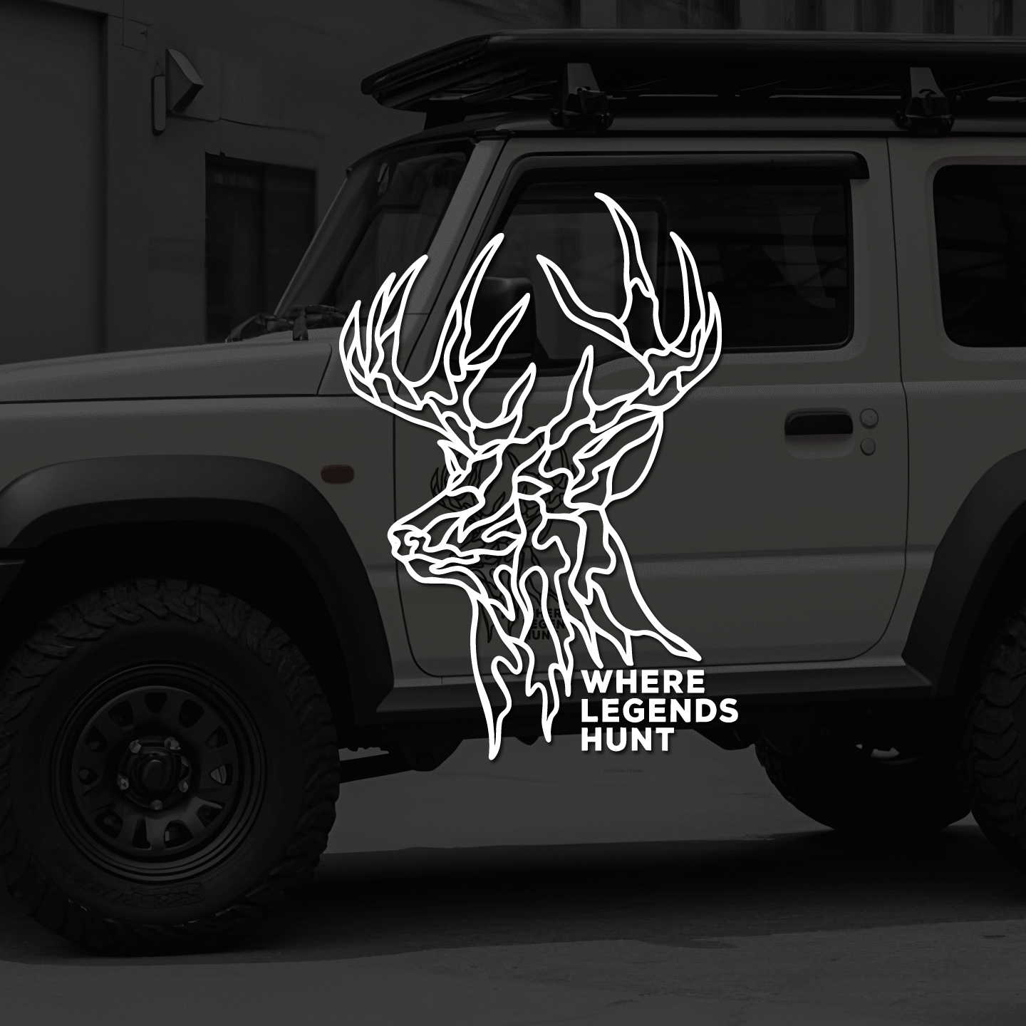 Outdoor Hunting Vehicle - Wilderness Hunting Deer Antler Waterproof Truck