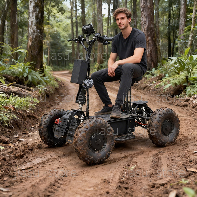 Outdoor Hunting Vehicle - 60V off-road electric four-wheel scooter double-drive