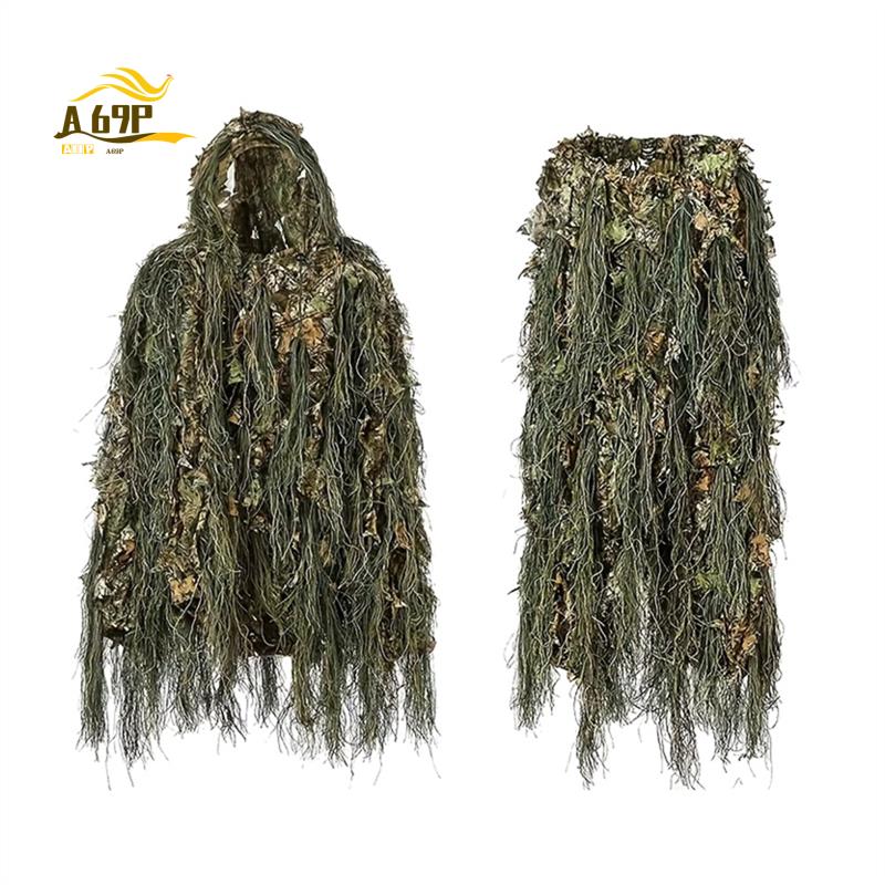 Ghillie Suit Woodland - A69P-Adult Outdoor Ghillie Suit Hunting Cloth