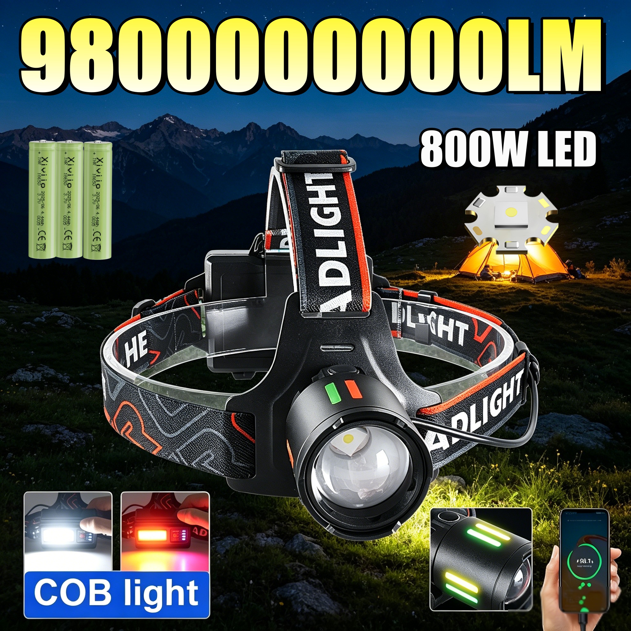 Super Bright Rechargeable Head - Headlamp Tactical Bright recensie en prijs