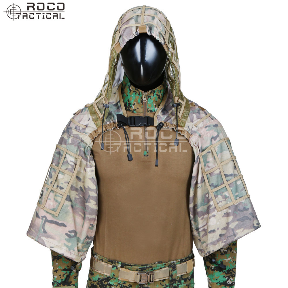 ROCOTACTICAL Military Sniper G - Ghillie Suit Woodland recensie en prijs