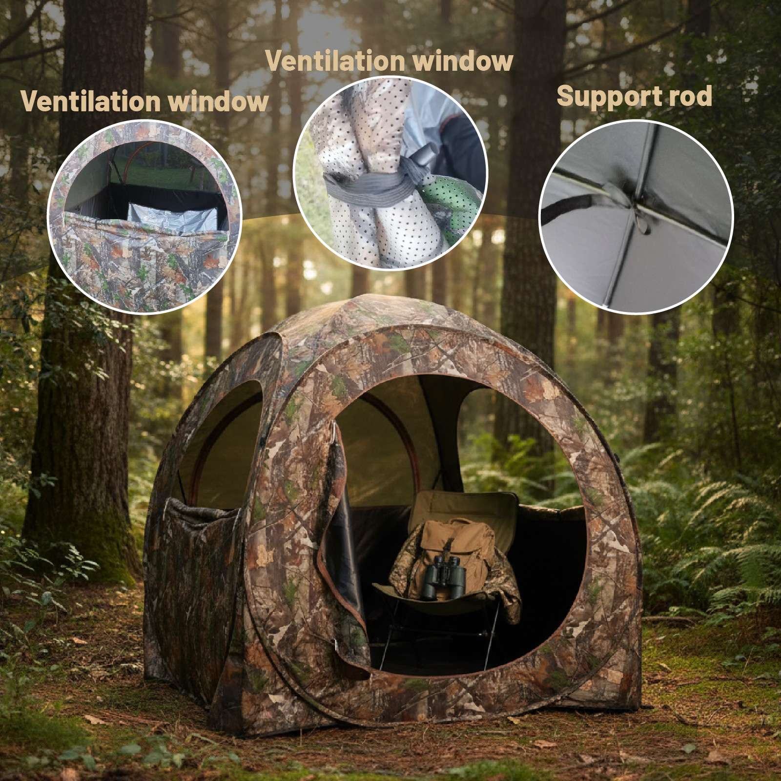Camouflage Pop-Up Hunting Blin - Hunting & Outdoor Supplies Vanderbijlpark recensie en prijs