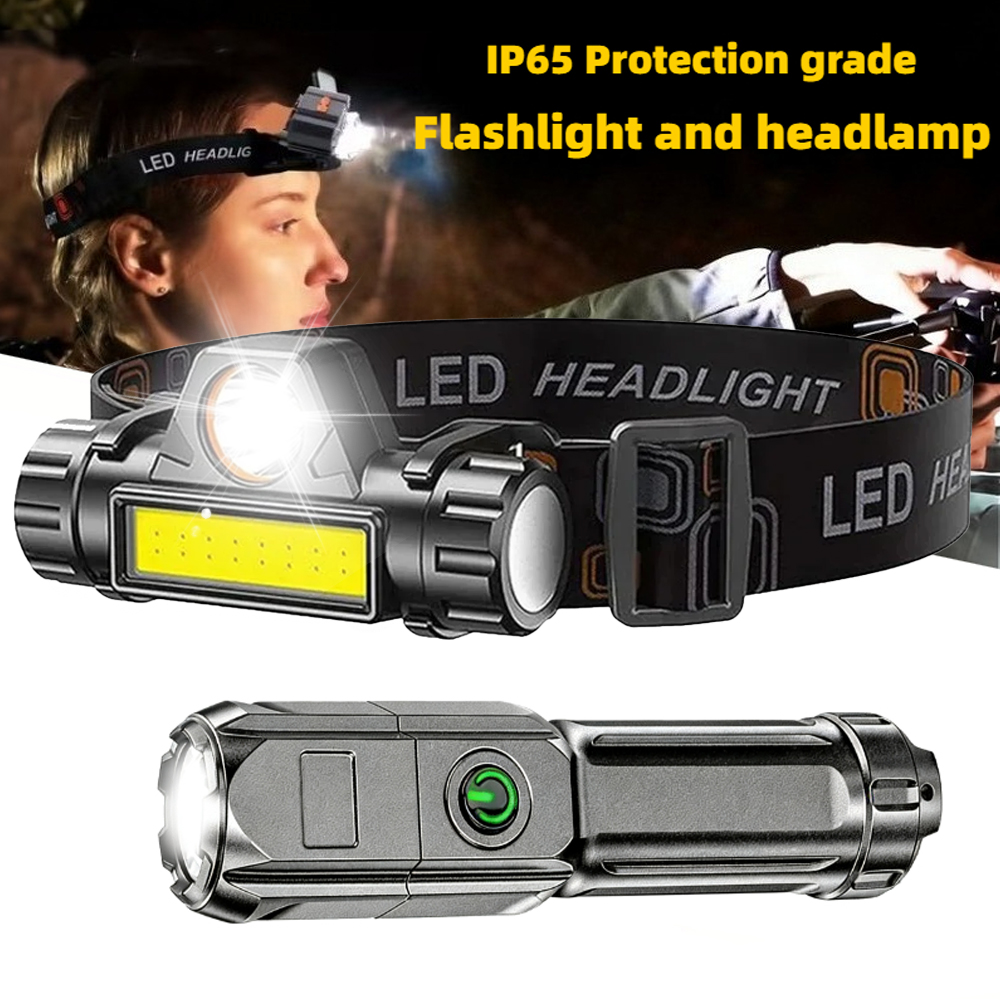 Super Bright Flashlight USB Re - Headlamp Tactical Bright recensie en prijs