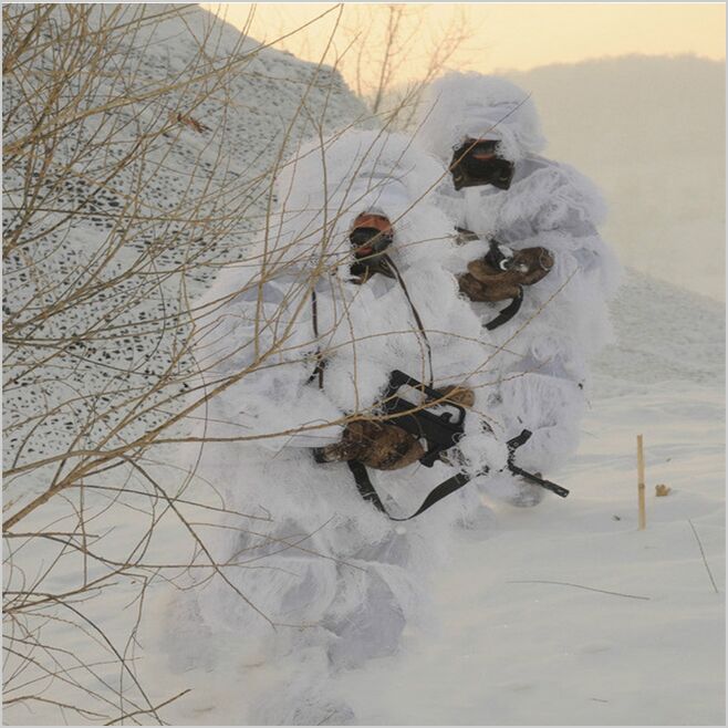 Winter 3D White Snow Ghillie S - Ghillie Suit Woodland recensie en prijs