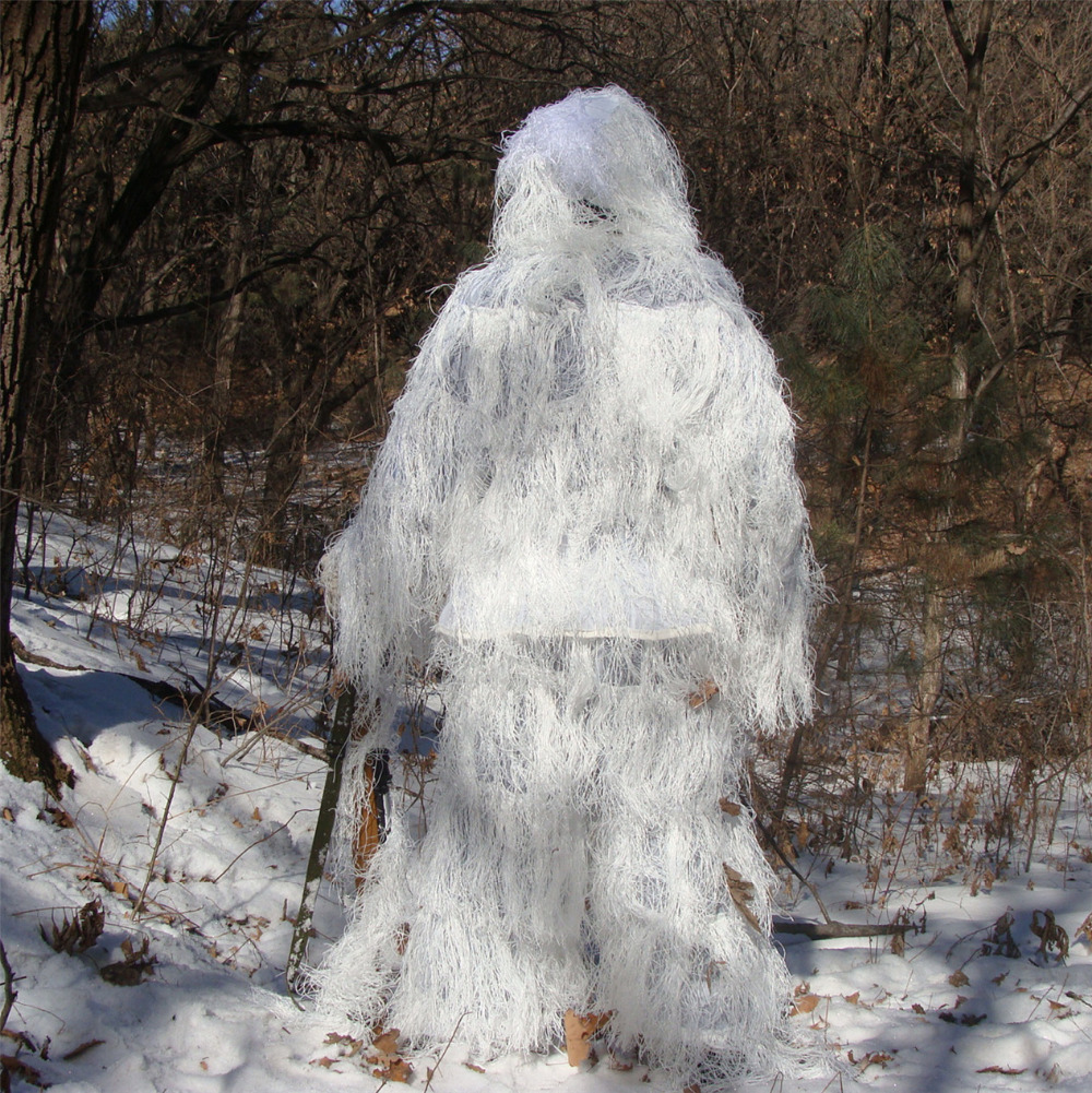 Winter 3D White Snow Ghillie S - Ghillie Suit Woodland recensie en prijs
