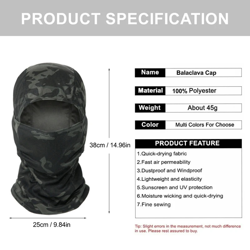 Camouflage Balaclava Hat Cycli - Mens Outdoor Hunting Hats recensie en prijs
