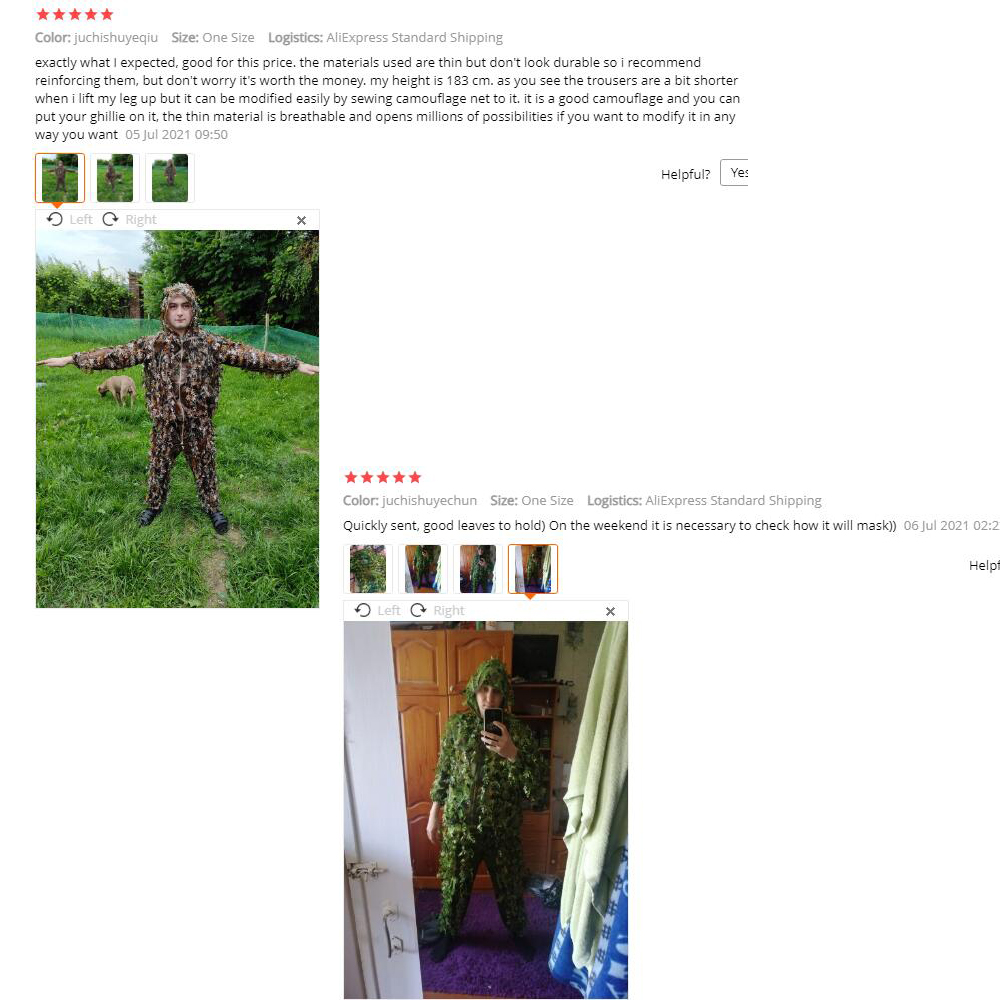 New-Sticky Flower Bionic Leave - Ghillie Suit Woodland recensie en prijs