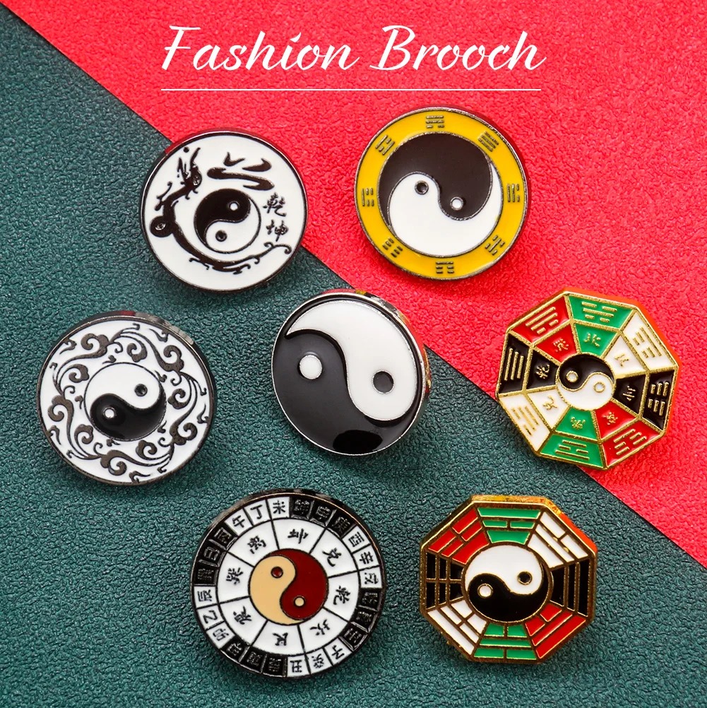 Yin Yang Symbol Metal Brooch C - Hunting Outdoor Clothing recensie en prijs